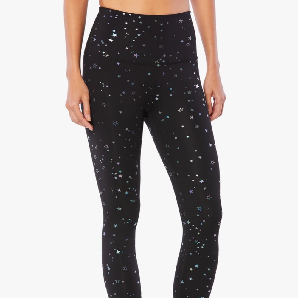 Tossed Star High Waisted Midi Legging